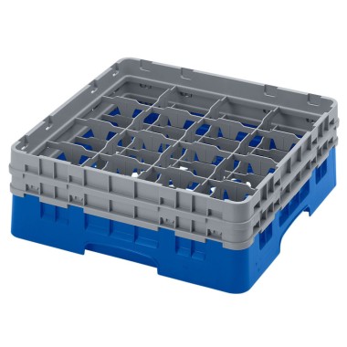 Dbmark - Casiers de lavage - 16 compartiments verres et verres à pied - Haut max 13,3 cm - 50 x 50 x 18,4 cm - Bleu - 16S434168