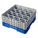 Dbmark - Casiers de lavage - 16 compartiments verres et verres à pied - Haut max 17,4 cm - 50 x 50 x 22,5 cm - Bleu - 16S638168