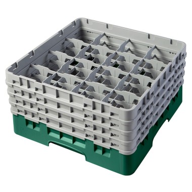 Dbmark - Casiers de lavage - 16 compartiments verres et verres à pied - Haut max 21,5 cm - 50 x 50 x 26,7 cm - 16S800119