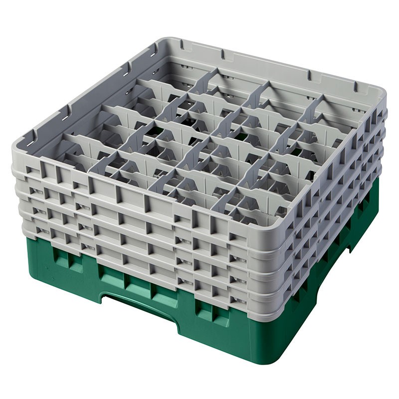 Dbmark - Casiers de lavage - 16 compartiments verres et verres à pied - Haut max 21,5 cm - 50 x 50 x 26,7 cm - 16S800119