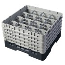Dbmark - Casiers de lavage - 16 compartiments verres et verres à pied - Haut max 25,7 cm - 50 x 50 x 30,8 cm - Noir - 16S958110