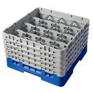 Dbmark - Casiers de lavage - 16 compartiments verres et verres à pied - Haut max 25,7 cm - 50 x 50 x 30,8 cm - Bleu - 16S958168