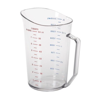 Dbmark - Verre doseur 2L - 14 x 19 x 44 cm - Transparent - 200MCCW135