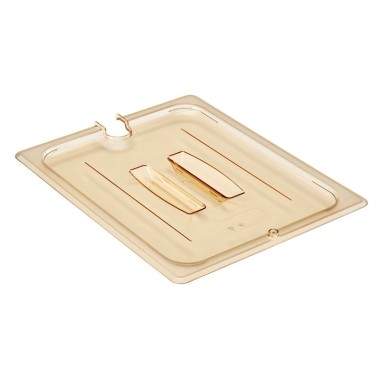 Dbmark - Couvercle à encoche et poignée GN 1/2 - Haute température - 26,5 x 32,5 cm - Ambre - 20HPCHN150
