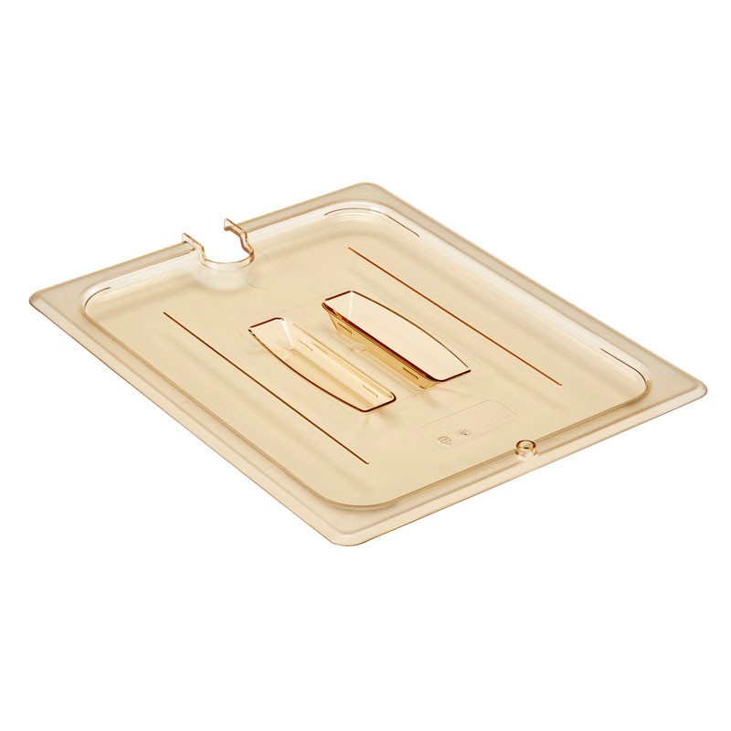 Dbmark - Couvercle à encoche et poignée GN 1/2 - Haute température - 26,5 x 32,5 cm - Ambre - 20HPCHN150
