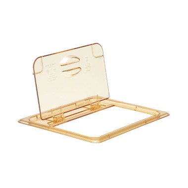 Dbmark - Couvercle Basculant FlipLid GN 1/2 - Haute température - 26,5 x 32,5 cm - Ambre - 20HPL150