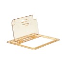 Dbmark - Couvercle FlipLid à encoche GN 1/2 - Haute température - 26,5 x 32,5 cm - Ambre - 20HPLN150