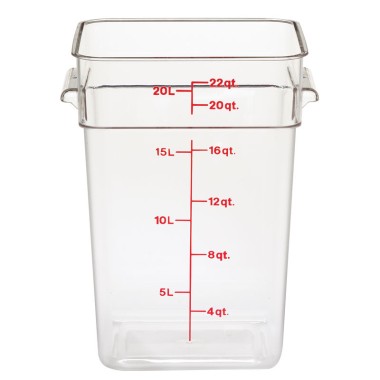 Dbmark - Boîte carrée polycarb 20,8L  - 25,6 x 31 x 40 cm - 22SFSCW135