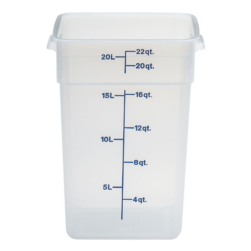 Dbmark - Boîte à provisions carrée Translucide 20,8L Camsquare - 22SFSPP190