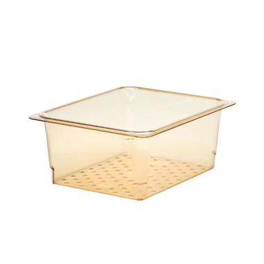 Dbmark - Bac égouttoir GN 1/2 - Haute température - 26,5 x 32,5 x 12,7 cm - Ambre - 25CLRHP150