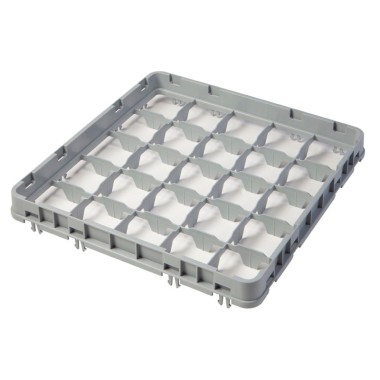 Dbmark - Extension mi-profondeur - 25 compartiments - 49,9 x 49,9 x 5,1 cm - Gris Clair - 