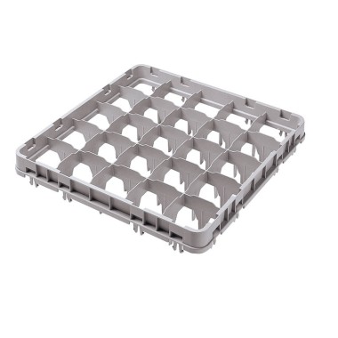 Dbmark - Extension grande profondeur, taille standard - 25 compartiments - 49,9 x 49,9 x 5,1 cm - Gris Clair - 