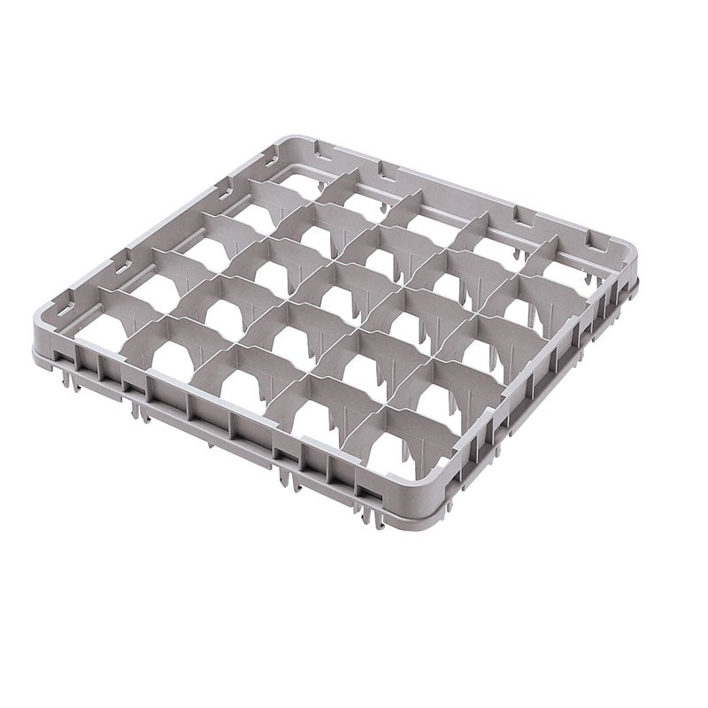 Dbmark - Extension grande profondeur, taille standard - 25 compartiments - 49,9 x 49,9 x 5,1 cm - Gris Clair - 