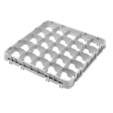 Dbmark - Extension mi-profondeur, taille standard - 25 compartiments - 49,9 x 49,9 x 5,1 cm - Gris Clair - 