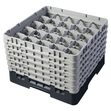 Dbmark - Casiers de lavage - 25 compartiments verres et verres à pied - Haut max 32 cm - 50 x 50 x 34,9 cm - Noir - 25S1214110
