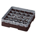 Dbmark - Casiers de lavage - 25 compartiments verres et verres à pied - Haut max 9,2 cm - 50 x 50 x 14,3 cm - Brun - 25S318167