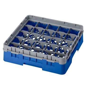 Dbmark - Casiers de lavage - 25 compartiments verres et verres à pied - Haut max 9,2 cm - 50 x 50 x 14,3 cm - Bleu - 25S318168