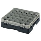 Dbmark - Casiers de lavage - 25 compartiments verres et verres à pied - Haut max 11,4 cm - 50 x 50 x 14,3 cm - Noir - 25S418110