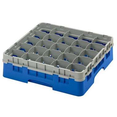 Dbmark - Casiers de lavage - 25 compartiments verres et verres à pied - Haut max 11,4 cm - 50 x 50 x 14,3 cm - Bleu - 25S418168