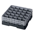Dbmark - Casiers de lavage - 25 compartiments verres et verres à pied - Haut max 15,5 cm - 50 x 50 x 18,4 cm - Noir - 25S534110