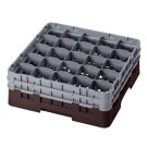 Dbmark - Casiers de lavage - 25 compartiments verres et verres à pied - Haut max 15,5 cm - 50 x 50 x 18,4 cm - Brun - 25S534167
