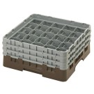 Dbmark - Casiers de lavage - 25 compartiments verres et verres à pied - Haut max 17,4 cm - 50 x 50 x 22,5 cm - Brun - 25S638167