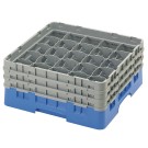 Dbmark - Casiers de lavage - 25 compartiments verres et verres à pied - Haut max 17,4 cm - 50 x 50 x 22,5 cm - Bleu - 25S638168