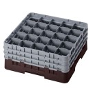 Dbmark - Casiers de lavage - 25 compartiments verres et verres à pied - Haut max 19,6 cm - 50 x 50 x 22,5 cm - Brun - 25S738167