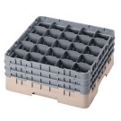 Dbmark - Casiers de lavage - 25 compartiments verres et verres à pied - Haut max 19,6 cm - 50 x 50 x 22,5 cm - Beige - 25S738184