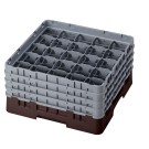 Dbmark - Casiers de lavage - 25 compartiments verres et verres à pied - Haut max 21,5 cm - 50 x 50 x 26,7 cm - Brun - 25S800167