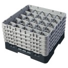 Dbmark - Casiers de lavage - 25 compartiments verres et verres à pied - Haut max 25,7 cm - 50 x 50 x 30,8 cm - Noir - 25S958110