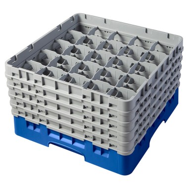 Dbmark - Casiers de lavage - 25 compartiments verres et verres à pied - Haut max 25,7 cm - 50 x 50 x 30,8 cm - Bleu - 25S958168