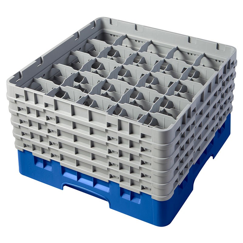 Dbmark - Casiers de lavage - 25 compartiments verres et verres à pied - Haut max 25,7 cm - 50 x 50 x 30,8 cm - Bleu - 25S958168