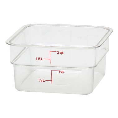 Dbmark - Boîte carrée Polycarb 1,9L - 18,5 x 18,5 x 10 cm - 2SFSCW135