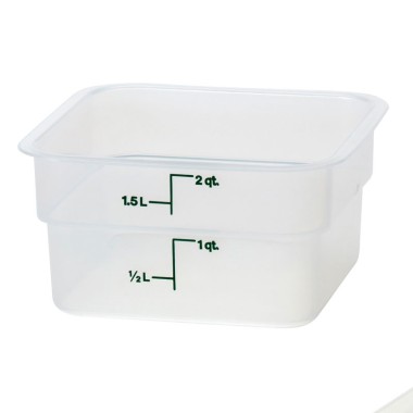 Dbmark - Boîte  à provisions carrée Camsquare 1,9L - 18,5x18,5x10 cm - Translucide - 2SFSPP190