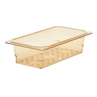 Dbmark - Bac égouttoir GN 1/3 - Haute température - 17,6 x 32,5 x 7,6 cm - Ambre - 33CLRHP150
