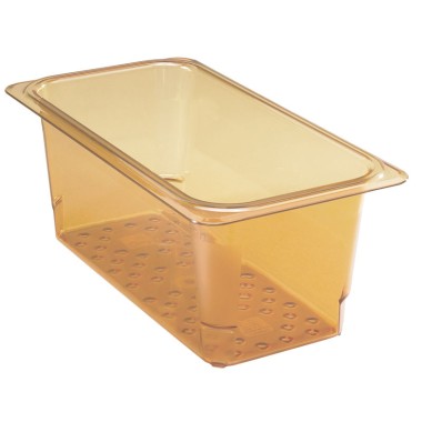 Dbmark - Bac égouttoir GN 1/3 - Haute température - 17,6 x 32,5 x 12,7 cm - Ambre - 35CLRHP150