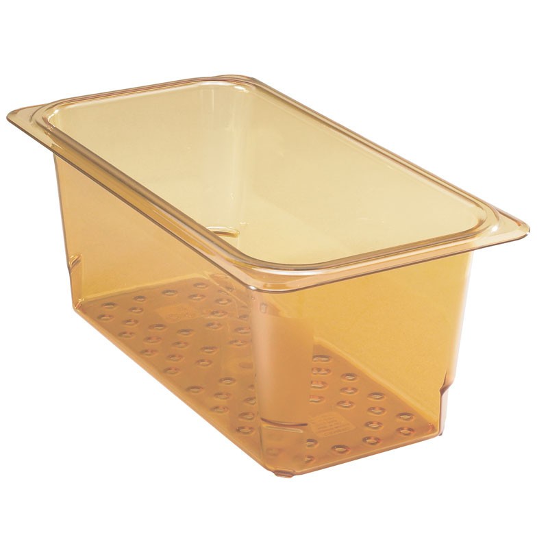 Dbmark - Bac égouttoir GN 1/3 - Haute température - 17,6 x 32,5 x 12,7 cm - Ambre - 35CLRHP150
