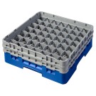 Dbmark - Casiers de lavage - 49 compartiments verres et verres à pied - Haut max 13,3 cm - 50 x 50 x 18,4 cm - Bleu - 49S434168