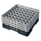 Dbmark - Casiers de lavage - 49 compartiments verres et verres à pied - Haut max 17,4 cm - 50 x 50 x 22,5 cm - Noir - 49S638110