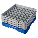 Dbmark - Casiers de lavage - 49 compartiments verres et verres à pied - Haut max 17,4 cm - 50 x 50 x 22,5 cm - Bleu - 49S638168