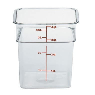 Dbmark - Boîte carrée Polycarb 3,8L  - 18,5 x 18,5 x 18,7 cm - 4SFSCW135