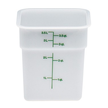 Dbmark - Boîte  à provisions carrée Camsquare - 18,5x18,5x18,7 cm - Blanc - 4SFSP148