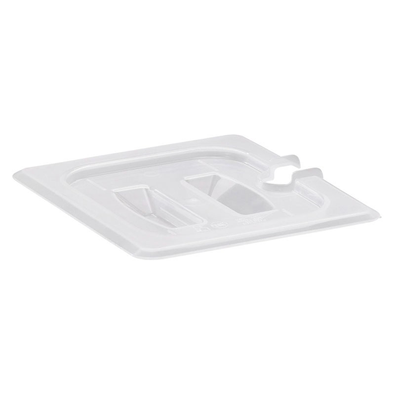 Dbmark - Couvercle à encoche et poignèe GN 1/6  - 16,2 x 17,6 cm - Translucide - 60PPCHN190