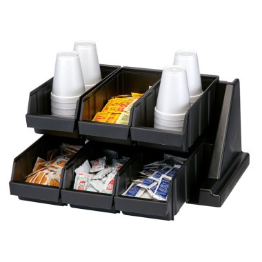 Dbmark - Support avec 6 casiers - 51,1 x 48,8 x 24,1 cm - Noir - 6RS6110