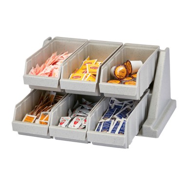 Dbmark - Support avec 6 casiers - 51,1 x 48,8 x 24,1 cm - Gris Moucheté - 6RS6480