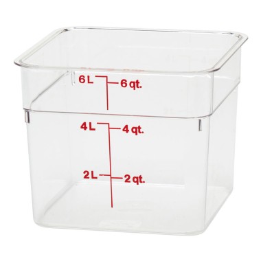 Dbmark - Boîte carrée Polycarb 5,7L - 21,5 x 21,5 x 18,5 cm - 6SFSCW135