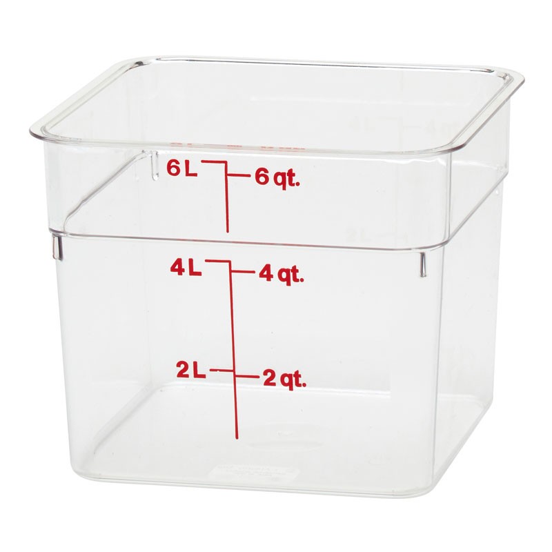 Dbmark - Boîte carrée Polycarb 5,7L - 21,5 x 21,5 x 18,5 cm - 6SFSCW135
