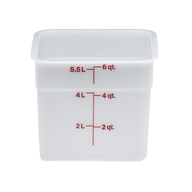 Dbmark - Boîte  à provisions carrée Camsquare - 21,5x21,5x18,5 cm - Blanc - 6SFSP148