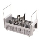Dbmark - Casier à couvert - 8 compartiments avec anses - 45,7 x 19,7 x 18,4 cm - Gris Clair - 8FB434151
